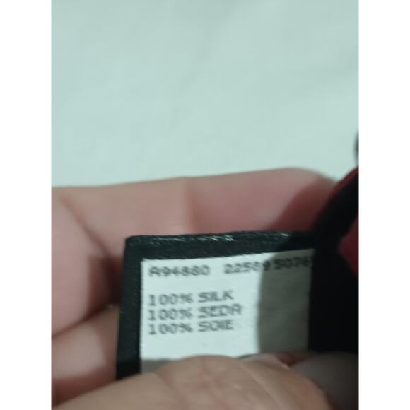 Evan Picone Sport 100% Imported Silk Made In USA Maroon Blue 18 Hole Golf Print - Picture 8 of 10